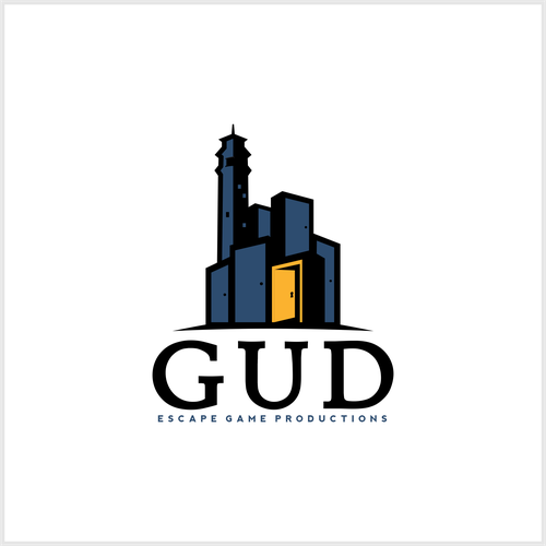 Vector logo with the title 'Logo concept for GUD Escape Game Productions'