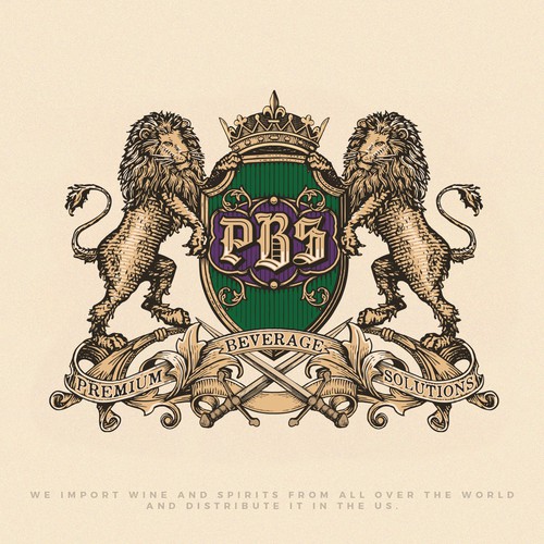 Crown design with the title 'Premium Beverage Solutions'