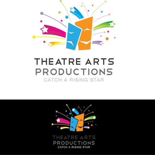 Theater logo with the title 'Help Theatre Arts Productions with a new logo'