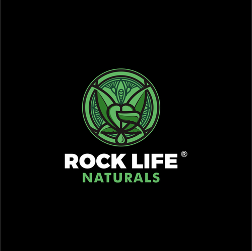 Ganja logo with the title 'Cannabis Logo'