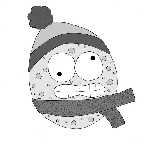 Moon artwork with the title 'Moon Cold'