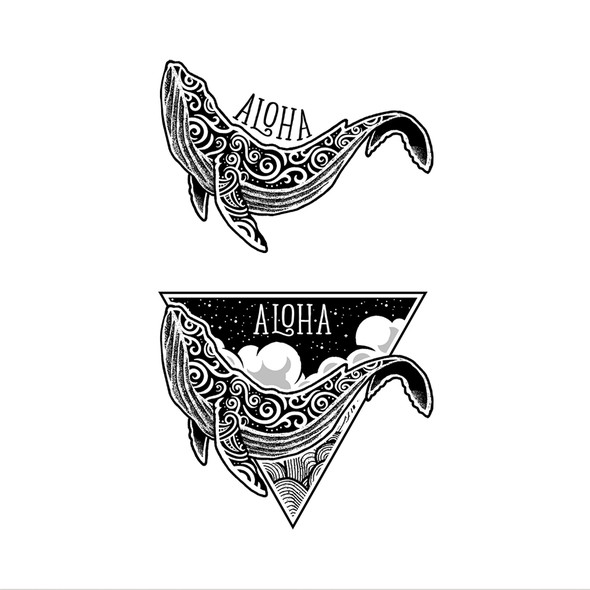 Polynesian design with the title 'Aloha Maui Design'