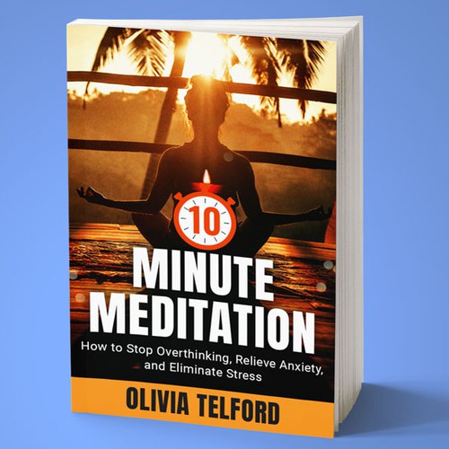 Yoga book cover with the title '10 Minute Mediation'