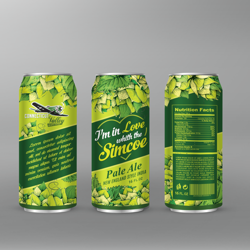 Beer packaging with the title 'Pale Ale'