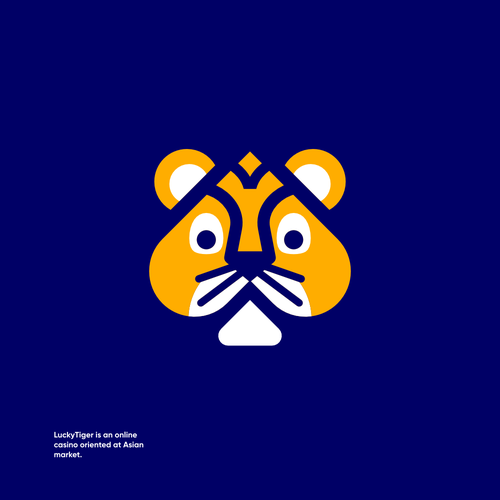 Casino logo with the title 'Casino tiger logo'