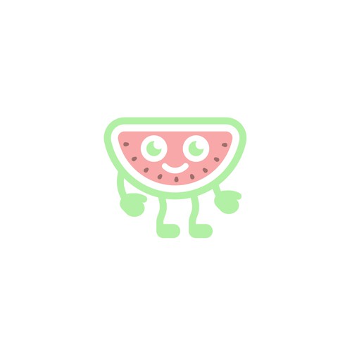 Watermelon logo with the title 'Watermelon Mascot'