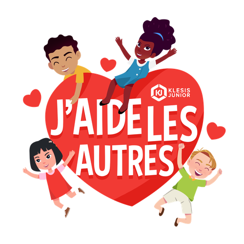 Joyful design with the title 'Klesis junior sticker'