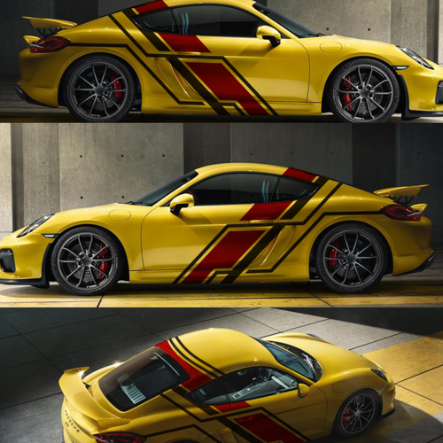 Porsche design with the title 'porsche GT4'