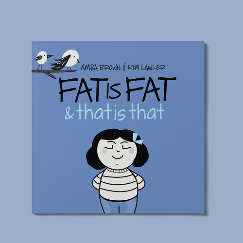 Blue book cover with the title 'Kids book cover'