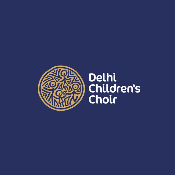 Choir logo with the title 'Delhi Children's Choir'