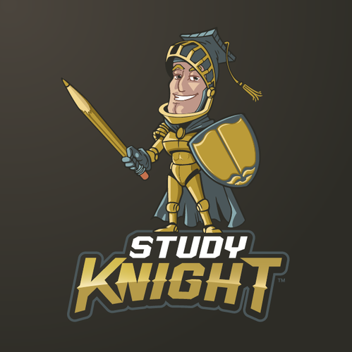 Esports logo with the title 'Study Knight Logo Design'