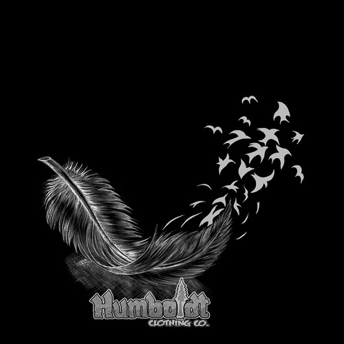 Black and white t-shirt with the title 'Black & white conceptual vintage illustration for clothing women clothing brand'