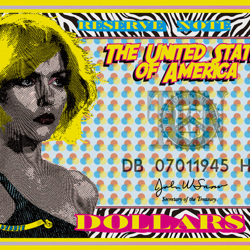 Dollar design with the title 'New $10 Bill'