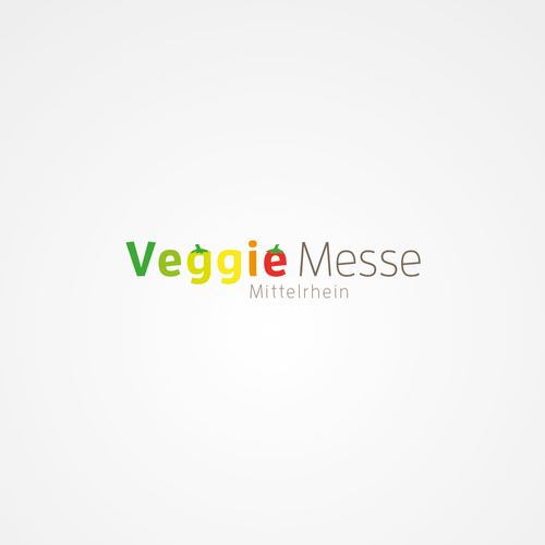 Vegetarian logo with the title 'Logo for vegan fair '