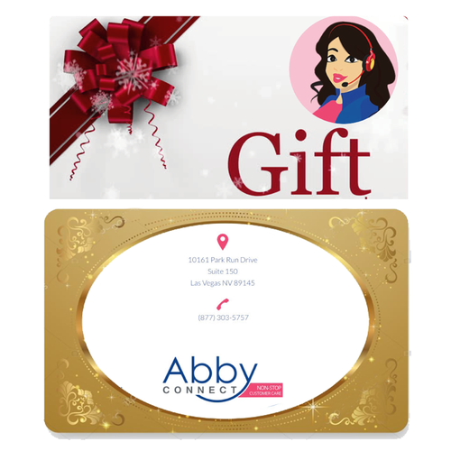 Gift card design with the title 'Gift Card '