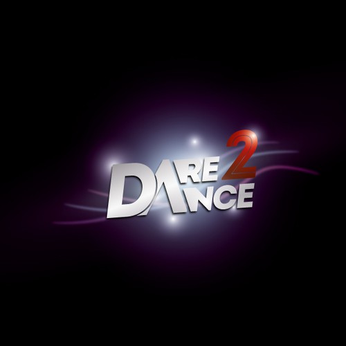 Competition logo with the title 'Dare 2 Dance Competition Logo Design'