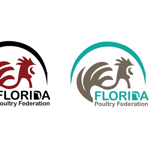 Poultry design with the title 'logo for Florida Poultry Federation'