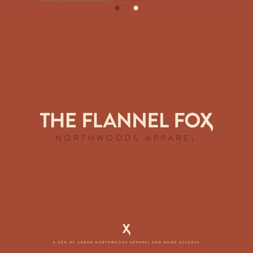 Calm logo with the title 'The Flannel Fox | Wordmark'