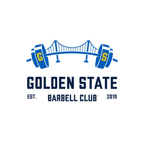 Bridge logo with the title 'Logo for Golden State Barbell Club'