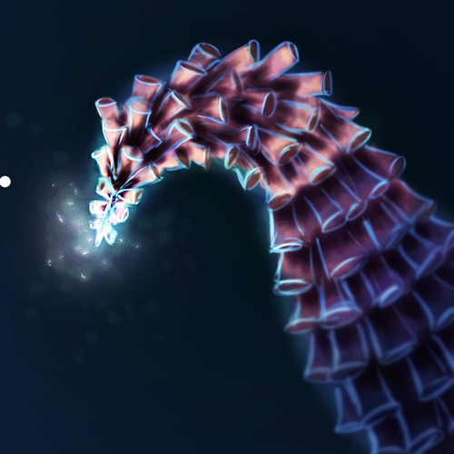 Light artwork with the title 'Flume Illustration'