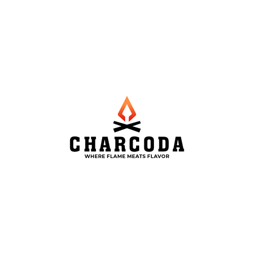 Lumber logo with the title 'Charcoda Logo Design'