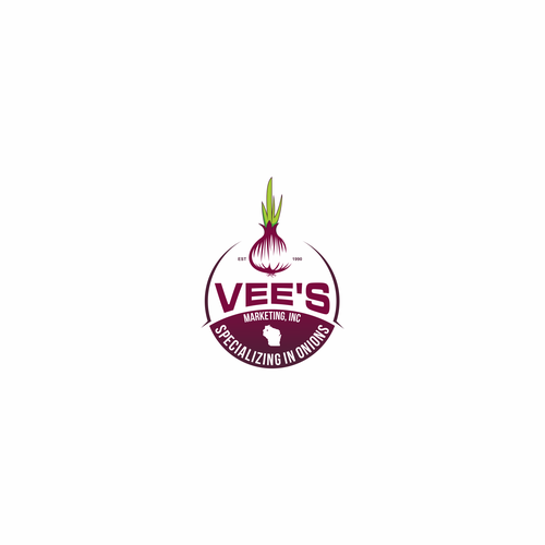 Garlic logo with the title 'Vee's Marketing, Inc'