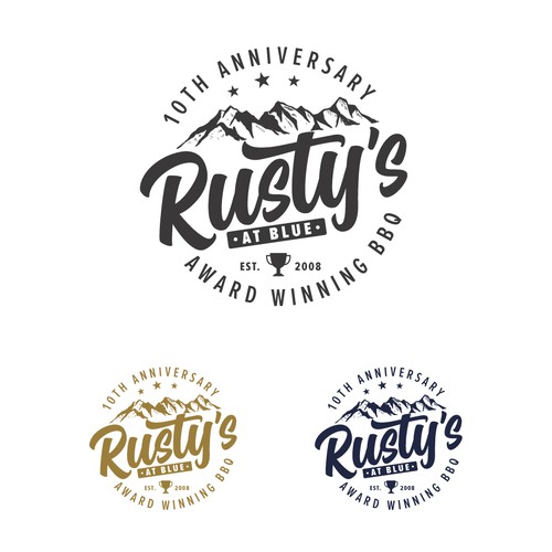 Medal logo with the title 'Rusty's Logo'