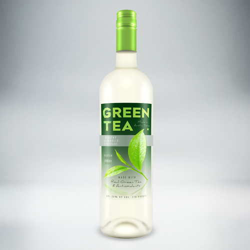 Fresh label with the title 'Healthy Alcohol - label'