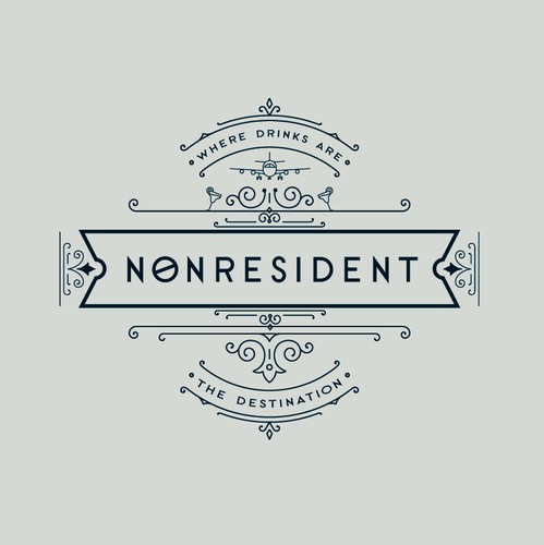 Speakeasy logo with the title 'Modern art deco logo '