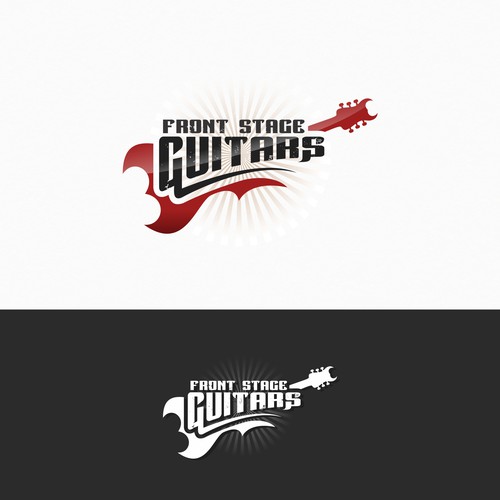 Instrument logo with the title 'FRONT STAGE GUITARS'