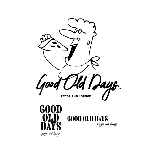 Restaurant artwork with the title 'Conceito para Logo de pizzaria'