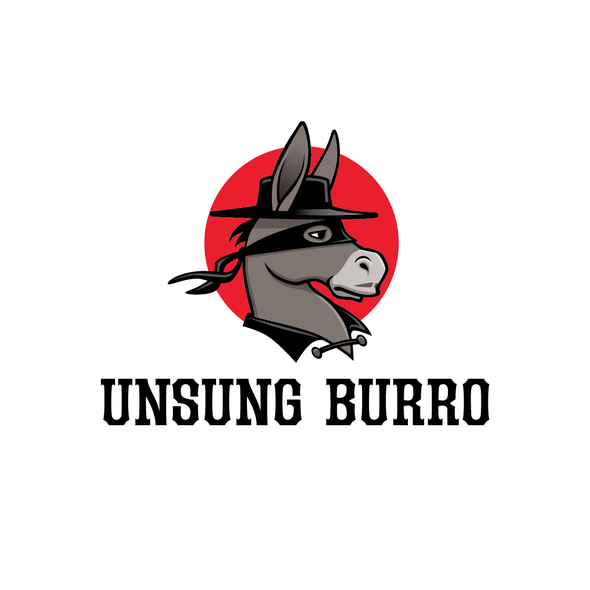 Bandit design with the title 'Unsung Burro'