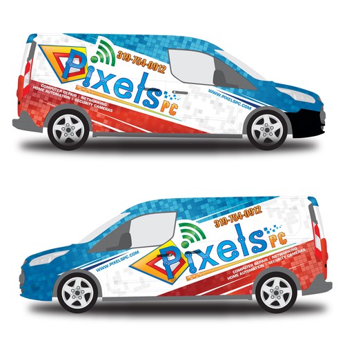 Car graphics design with the title 'Car Wrap'