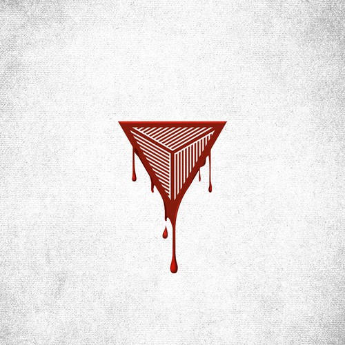 company logo with red pyramid