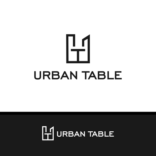 Table design with the title 'URBAN TABLE logo'
