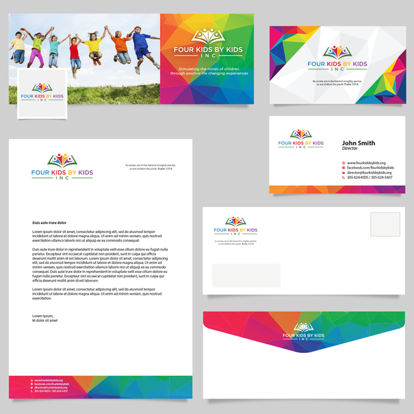 Letterhead design with the title 'Brand Identity Pack'