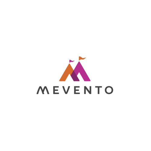 Road trip logo with the title 'Mevento logo design'