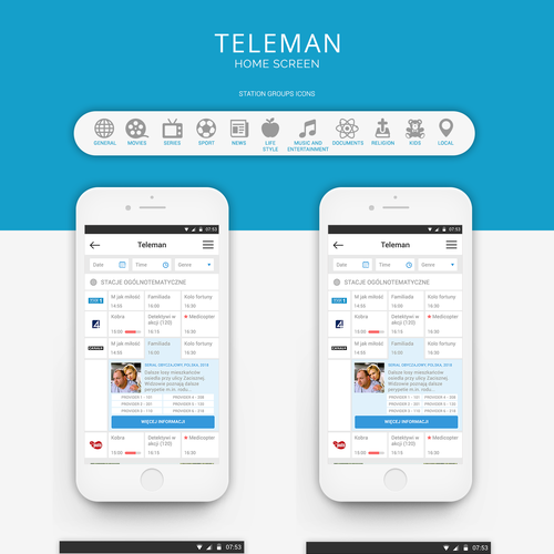 TV design with the title 'Homepage - Mobile Redesign'