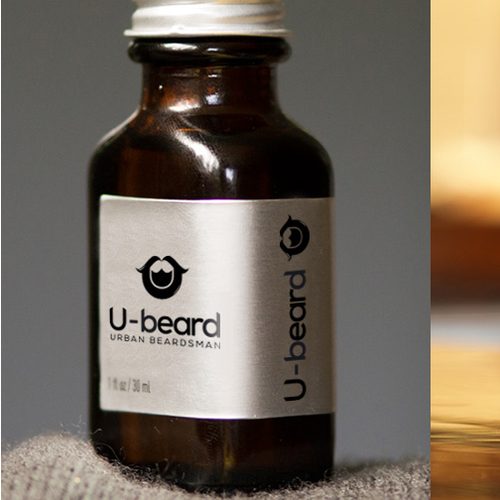 Men design with the title 'Logo for U-beard'