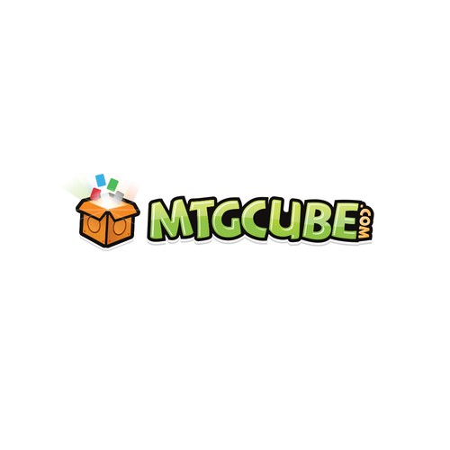 Board game design with the title 'MTG Cube.com'