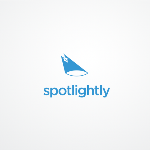 Writing logo with the title 'Spotlightly'