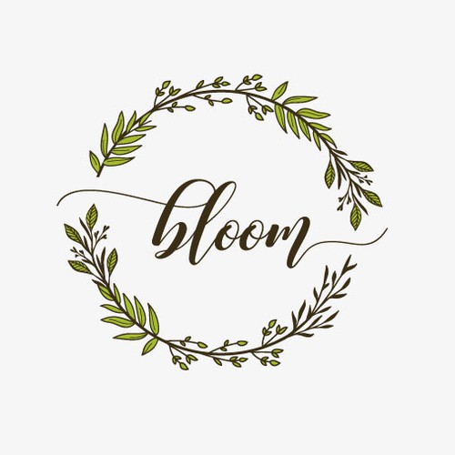 Bloom logo with the title 'Logo for small coffe shop'