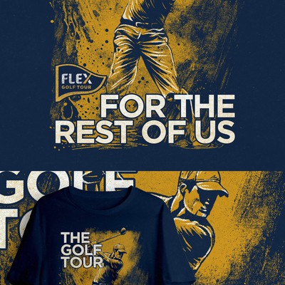 Shirt illustration for golf tour