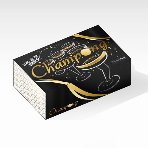 Handmade packaging with the title 'box for table game'