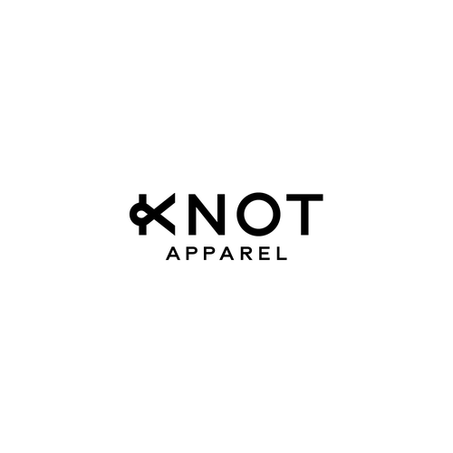 Streetwear logo with the title 'Knot Apparel'