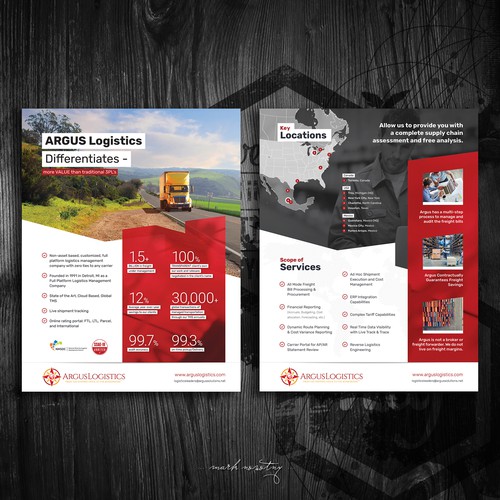 Transportation design with the title 'Logistc, Transport'