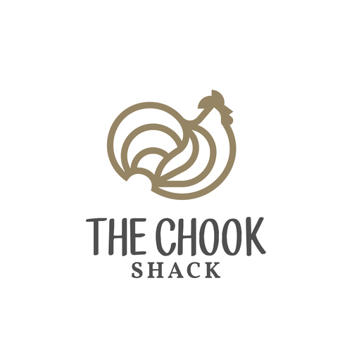 Rooster design with the title 'The Chook Shack'