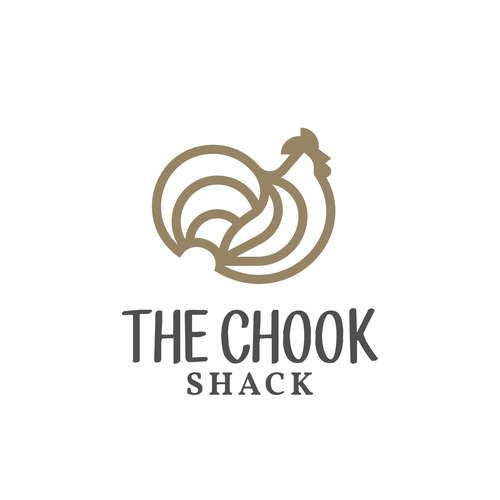 Egg design with the title 'The Chook Shack'