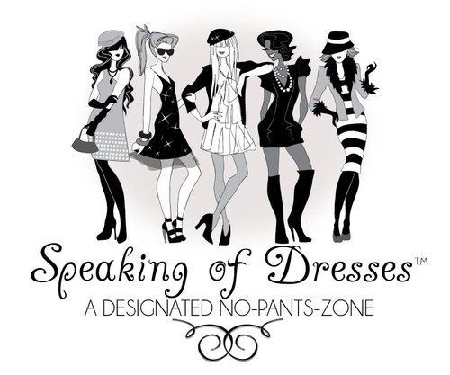 Sister logo with the title 'Create the next logo for SPEAKING OF DRESSES™'