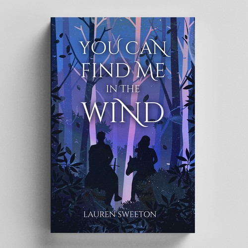 Purple book cover with the title 'You can find me in the wind'